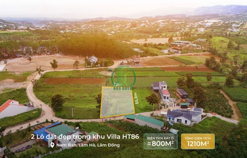 CẦN BÁN 2 LÔ ĐẤT ĐẸP TRONG KHU VILLA HT86, NAM BAN, LÂM HÀ, LÂM ĐỒNG