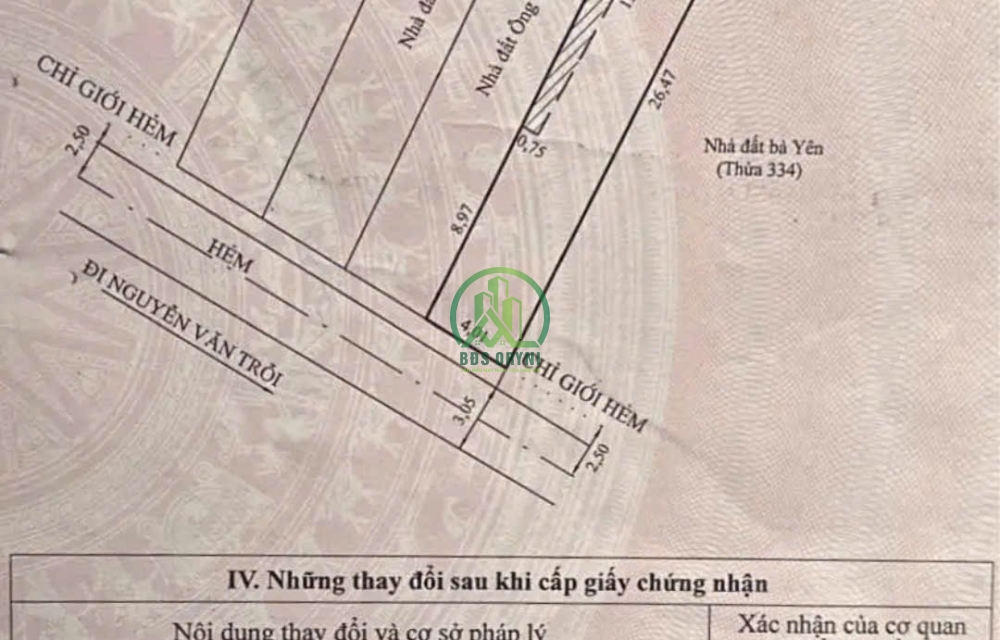 BÁN LÔ ĐẤT SRXD 2 MẶT TIỀN ĐƯỜNG MAI HOA THÔN 