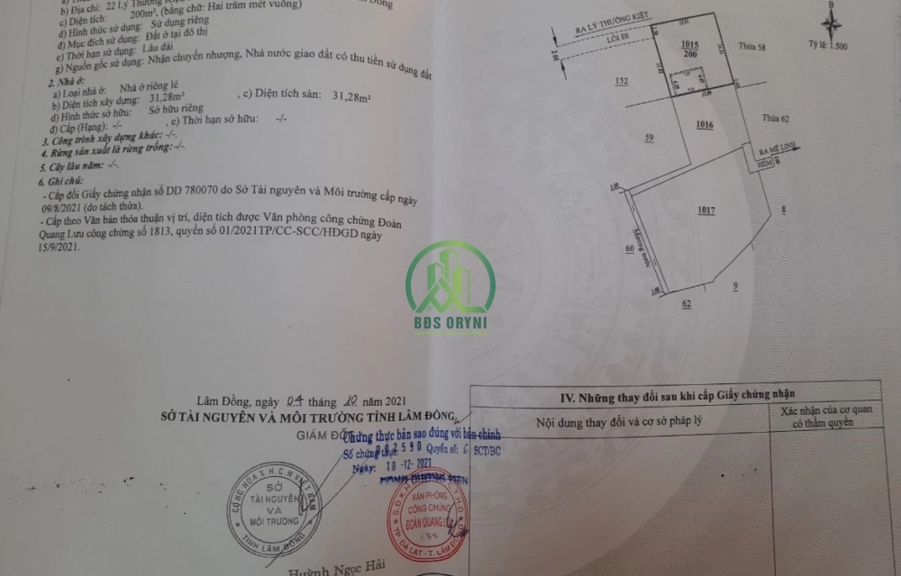 BÁN NHÀ  ĐƯỜNG LÝ THƯỜNG KIỆT P9