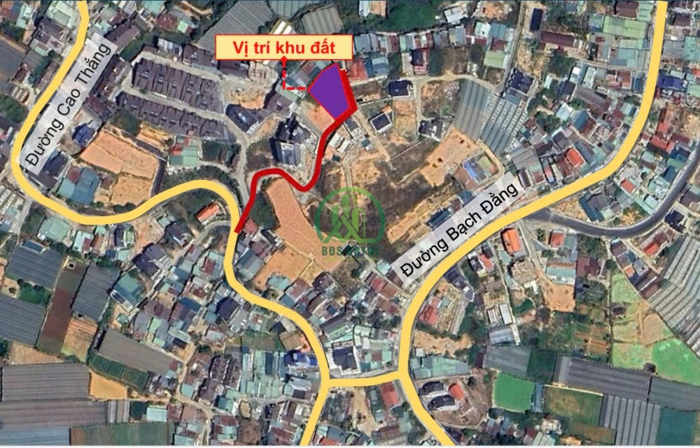 CẦN BÁN 2 LÔ ĐẤT MẶT HẺM ĐƯỜNG CAO THẮNG - P7 - ĐÀ LẠT
