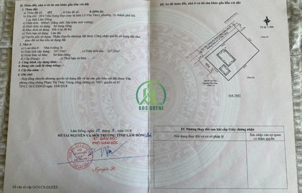 BÁN LÔ ĐẤT 5000M2 ĐƯỜNG LÊ VĂN TÁM - ĐÀ LẠT.