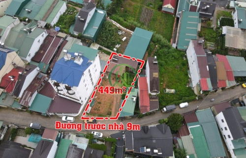 BÁN LÔ ĐẤT 449M2 ĐƯỜNG KIM ĐỒNG - P6 - ĐÀ LẠT.