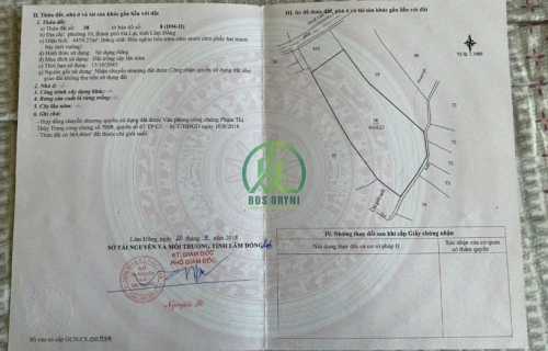 BÁN LÔ ĐẤT 5000M2 ĐƯỜNG LÊ VĂN TÁM - ĐÀ LẠT.