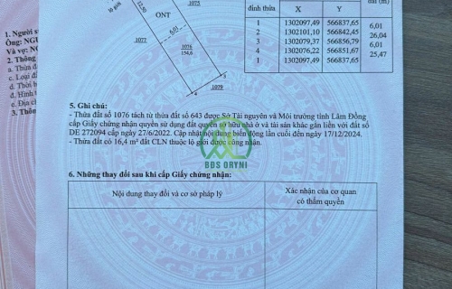 Chính chủ cần bán gấp lô đất xây dựng GIÁ TỐT NHẤT KHU VỰC chỉ: 1, 299 Tỷ